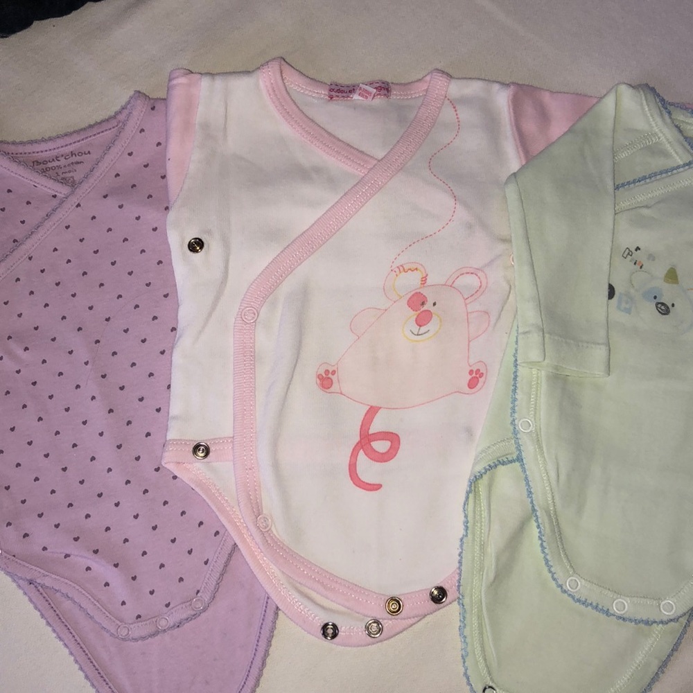 Set of 3 baby bodysuits